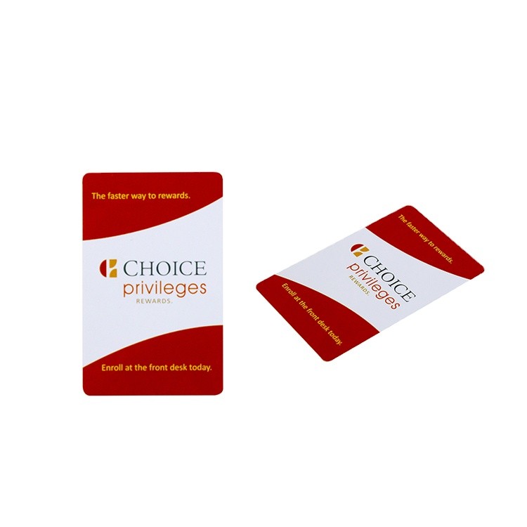 Impressão CMYK clássica MF 1K S50 NFC cartão-chave inteligente de hotel com 13,56 MHz ISO14443A