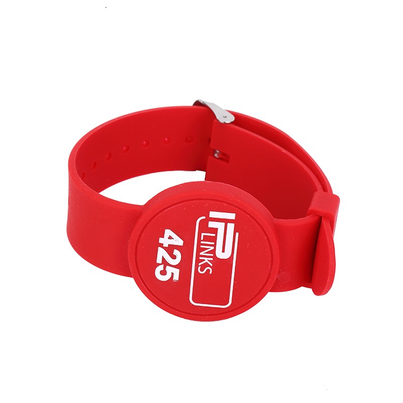 Pulseira NFC passiva ajustável com preço de fábrica Pulseira de silicone RFID