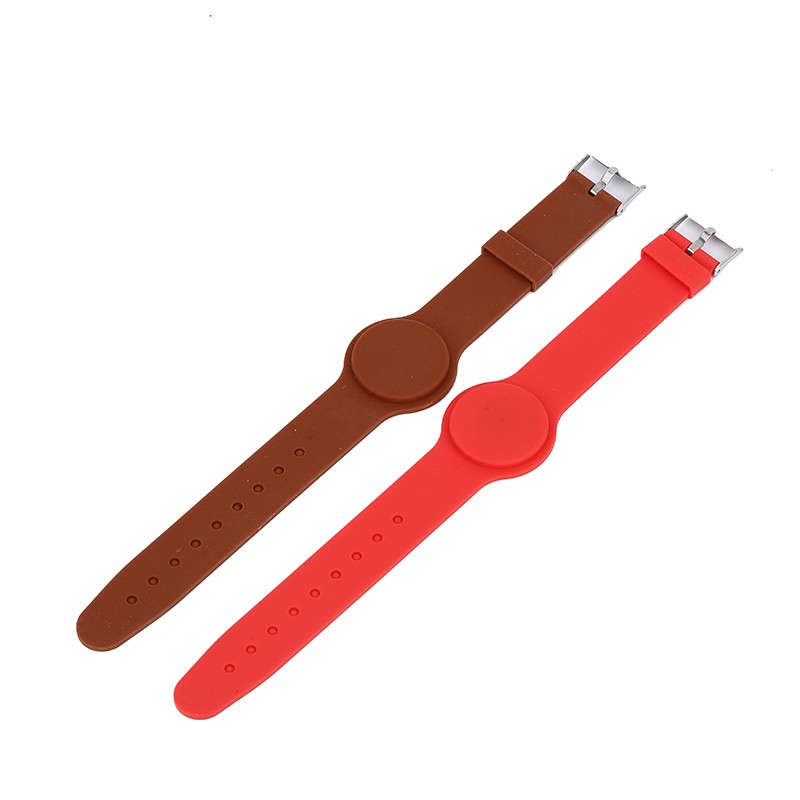 Pulseira NFC passiva ajustável com preço de fábrica Pulseira de silicone RFID