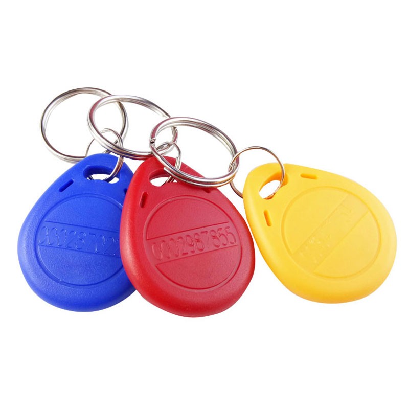 Cartão de identificação à prova d'água regravável e prático NFC RFID chaveiro personalizado