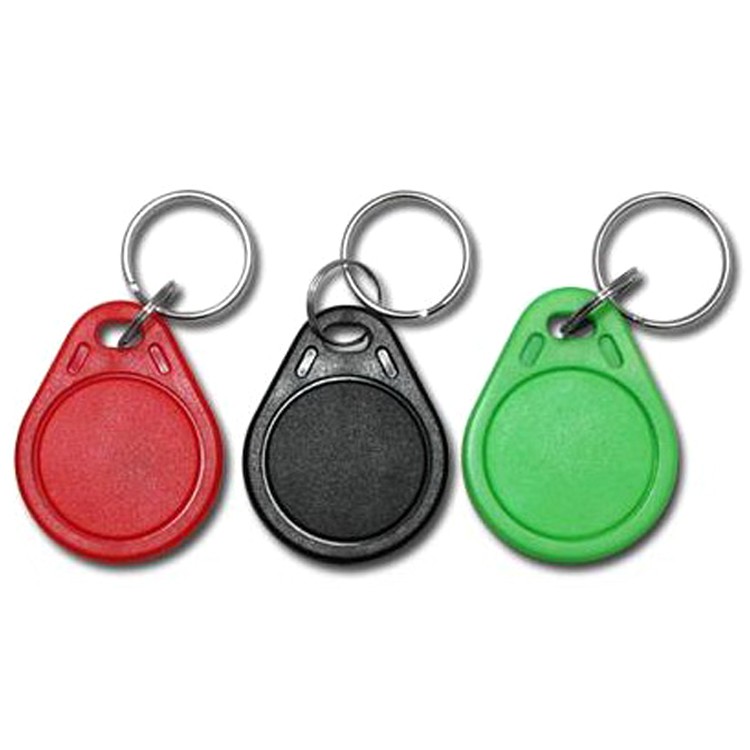 Etiqueta de chaveiro com cartão inteligente RFID T5577 EM4305 ABS regravável 125 KHz 13,56 MHz em branco