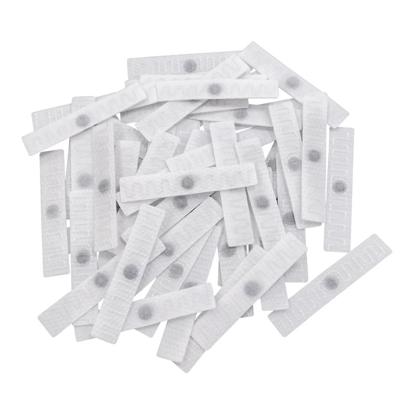 Etiqueta de lavanderia RFID para roupas de linho têxtil UHF branco de 860-960 MHz para rastreamento de roupas