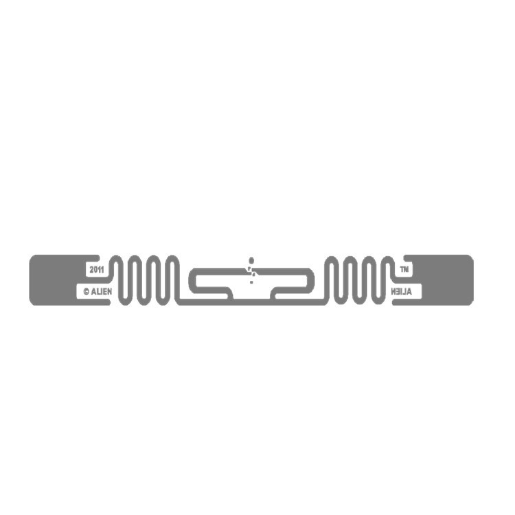 Etiqueta adesiva RFID UHF com chip H3 H9 9640, tamanho de antena 94,8*8,15 mm
