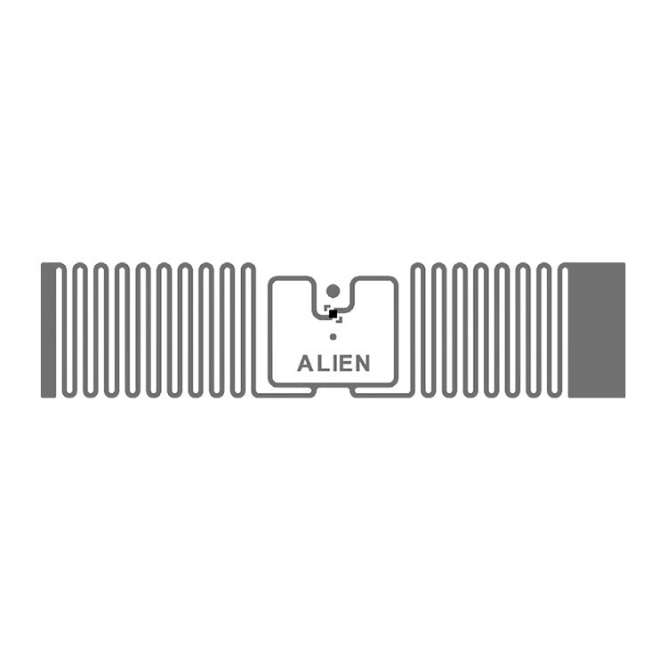 Etiqueta adesiva RFID UHF com chip H3 H9 9640, tamanho de antena 94,8*8,15 mm