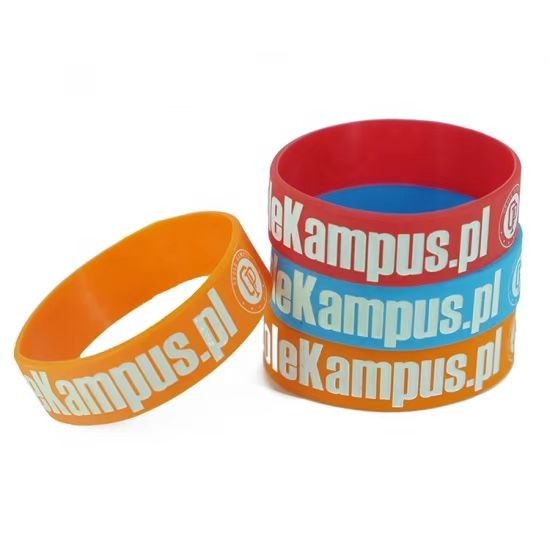 Pulseiras de borracha e silicone personalizadas, pulseira elástica de silicone, pulseira de silicone gravada para personalização