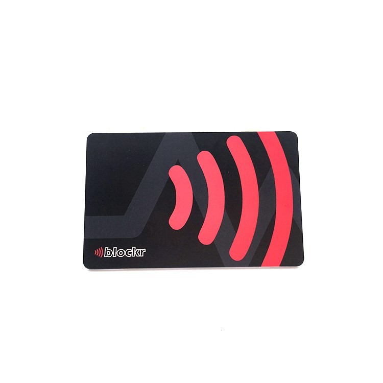 Protetor de cartão inteligente de PVC, bloqueio de RFID, anti-skimming e bloqueador de NFC