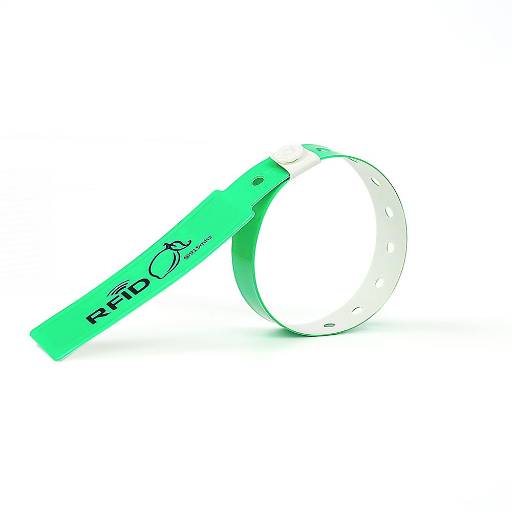Pulseira de identificação médica RFID em PVC e pulseiras de vinil para hospitais ou identificação de recém-nascidos em hospitais