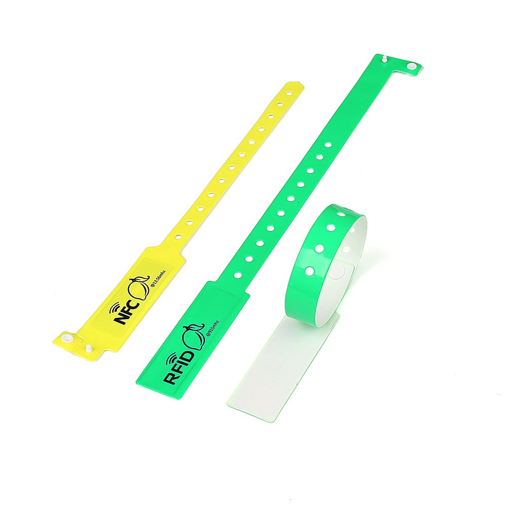 Pulseira de identificação médica RFID em PVC e pulseiras de vinil para hospitais ou identificação de recém-nascidos em hospitais