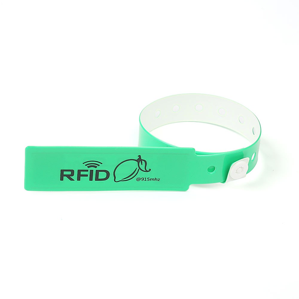 Pulseira de identificação médica RFID em PVC e pulseiras de vinil para hospitais ou identificação de recém-nascidos em hospitais
