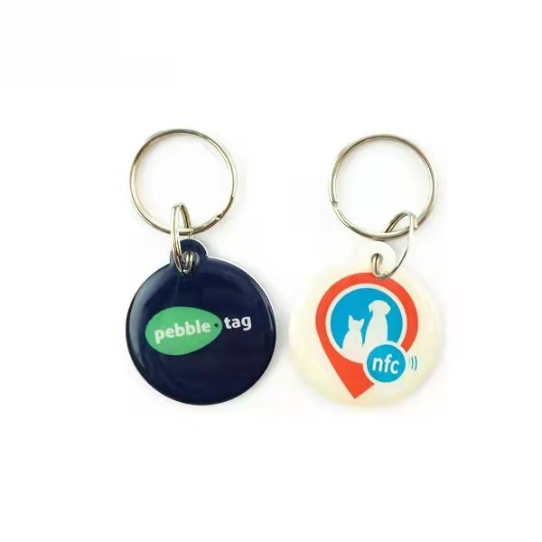 Etiquetas inteligentes exclusivas RFID NFC epóxi de 13,56 MHz para cães de estimação