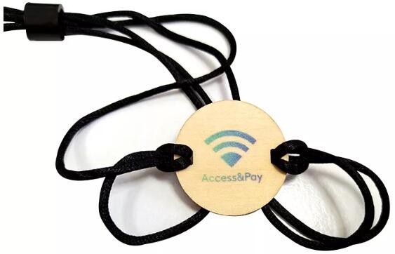 Pulseira de madeira RFID com alça para ingressos de eventos com impressão personalizada mais vendida
