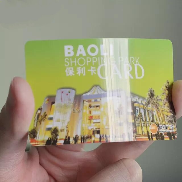 Impressão de cartão de membro de plástico ecológico PET/PVC Cartão de identificação de fidelidade Cartão de presente de PVC