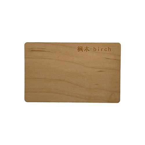 Cartão-chave de hotel RFID de madeira de bambu ecológico