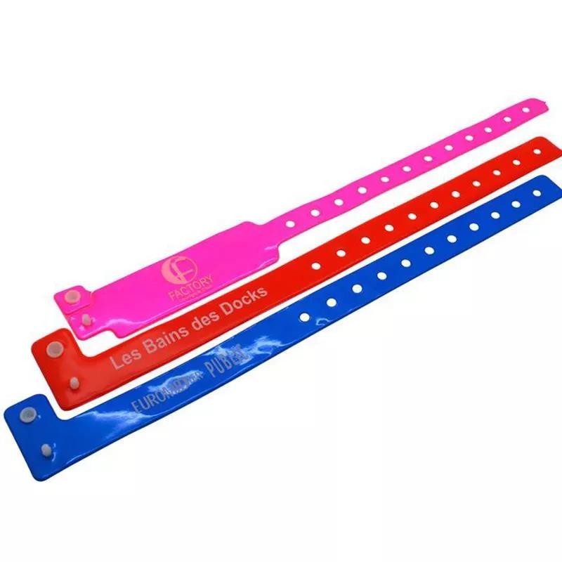 Pulseira de identificação descartável de PVC RFID UHF para hospital de bebês impressa