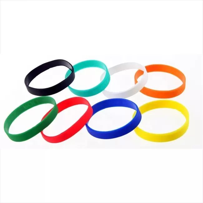 Pulseiras de silicone com logotipo personalizado e pulseiras de borracha decorativas RFID