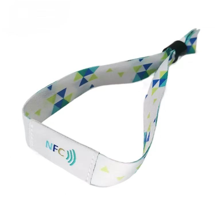 Pulseira de tecido trançado RFID de super qualidade