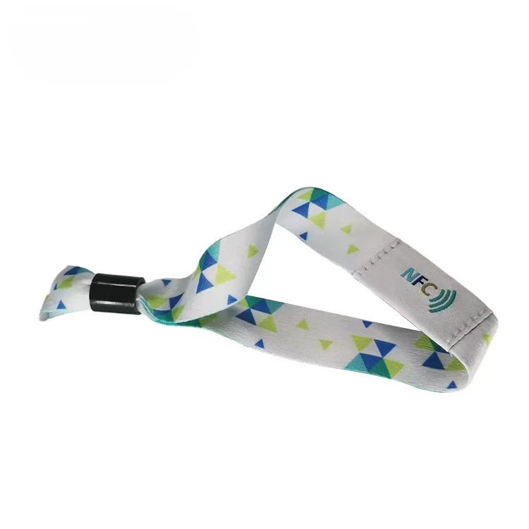 Pulseira de tecido trançado RFID de super qualidade