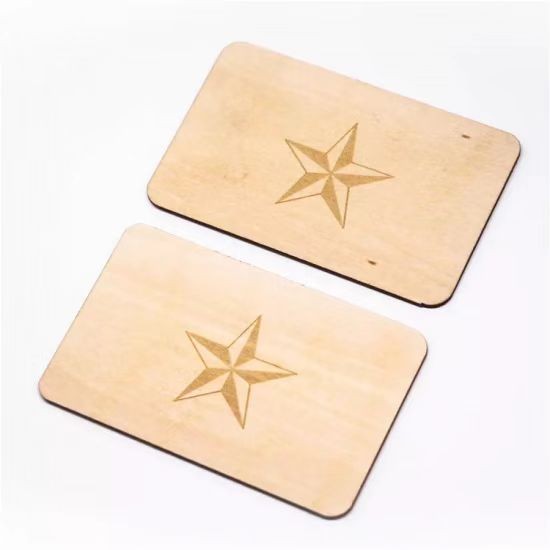 cartão-chave de bambu rfid de madeira com chip inteligente para hotel