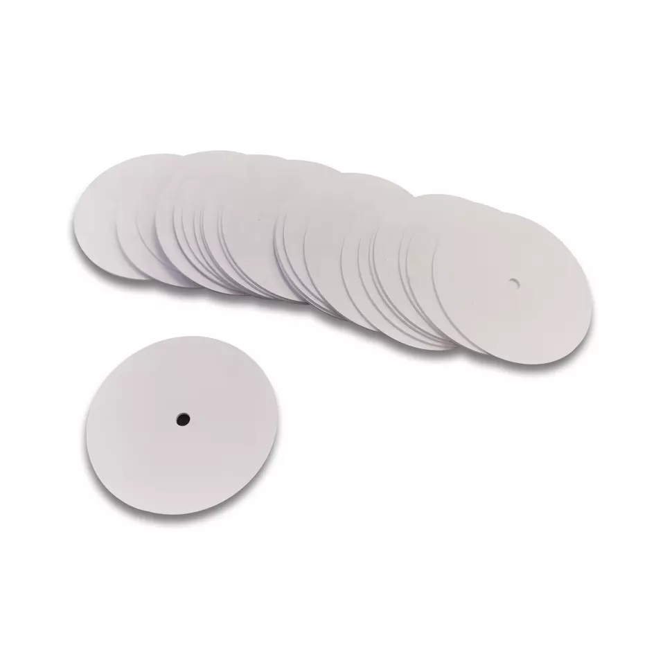 Etiqueta de moeda de PVC RFID 860-960 MHz e 13,56 MHz, cartão de moeda RFID 125 kHz
