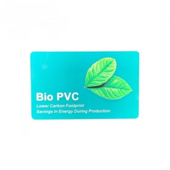 Novo material 100% de degradação Bio PVC Cartão plástico Cartão biodegradável Cartão ecológico Bio Cartões