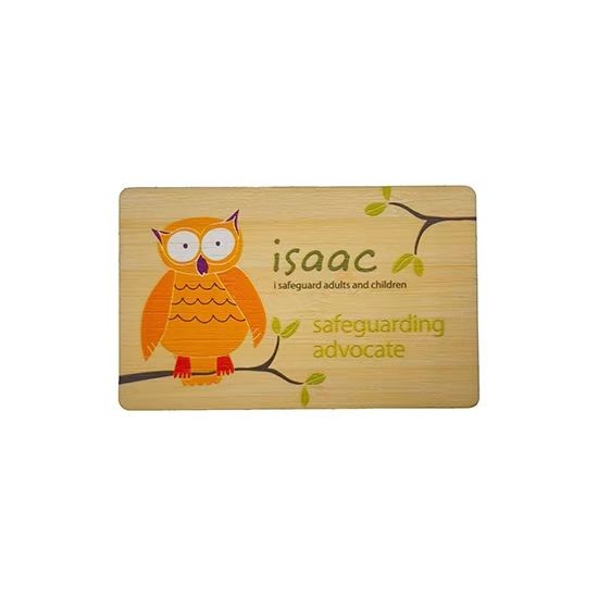 Cartão NFC de madeira com logotipo personalizado e gravação RFID Cartão de visita de madeira de bambu