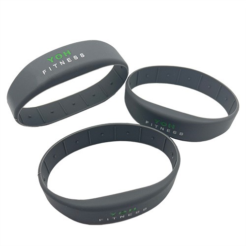 Pulseira de silicone com logotipo personalizado, pulseiras de borracha