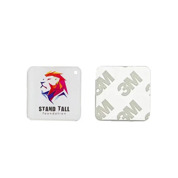 Etiquetas NFC epóxi à prova d'água de 25/30 mm de diâmetro, adesivos para compartilhamento em mídias sociais, adesivos para celular