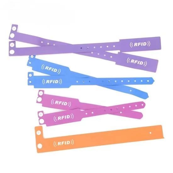 Etiquetas RFID hospitalares infantis ISO 15693, pulseira descartável