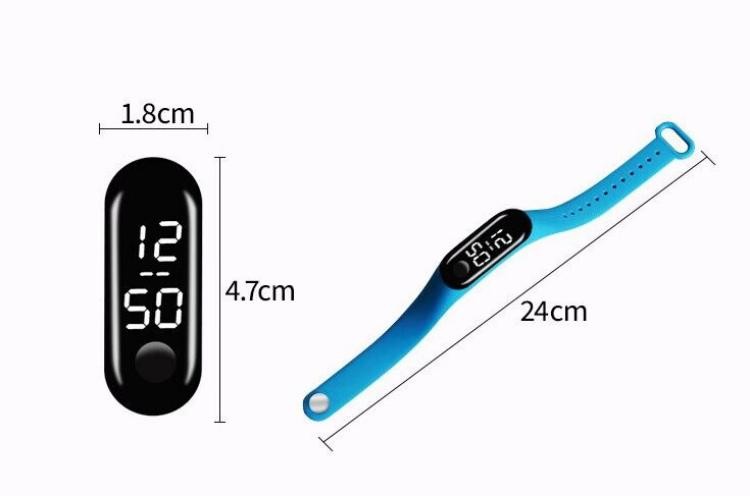 Pulseiras de silicone RFID personalizadas com display de hora para controle de acesso e pagamentos sem dinheiro