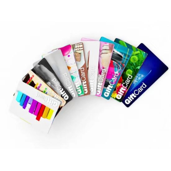 Cartão magnético RFID personalizado com código de barras UV impresso, cartão NFC para membros