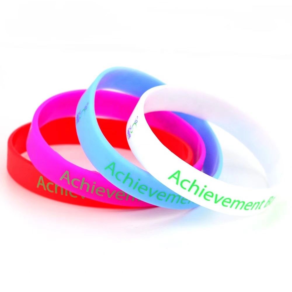 Pulseira de silicone personalizada de alta qualidade com logotipo ajustável
