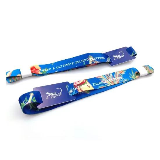 Pulseira de festival passiva ajustável em tecido inteligente NFC RFID