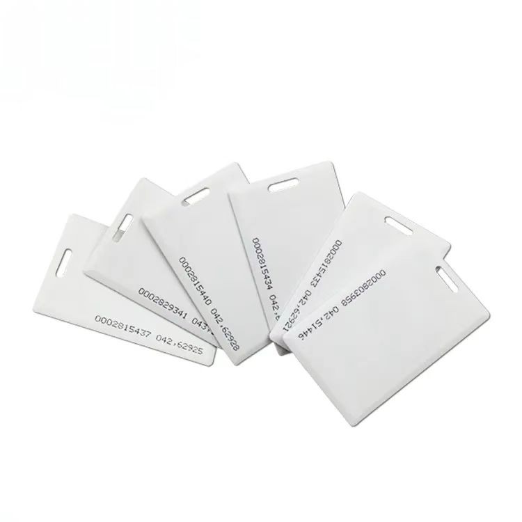 Cartão RFID grosso, cartão-chave de hotel tipo concha, cartão RFID inteligente ABS