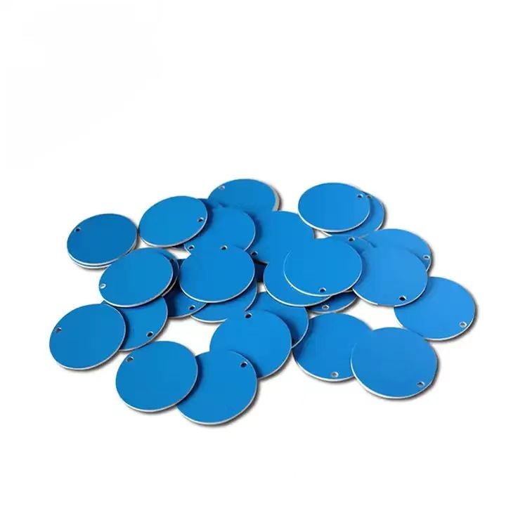 Etiqueta de moeda de disco de PVC NFC com cartão RFID antimetal redondo de 13,56 MHz com adesivo