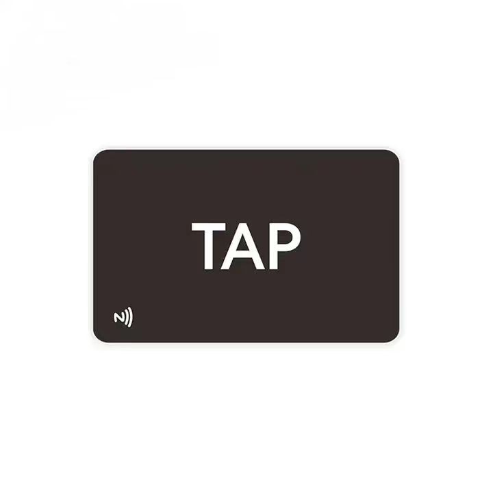 Cartão de visita digital NFC NTAG 215 NTAG 216 preto fosco para mídias sociais