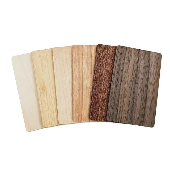 Cartão de madeira com chave comercial RFID NFC de impressão de bambu de luxo personalizado