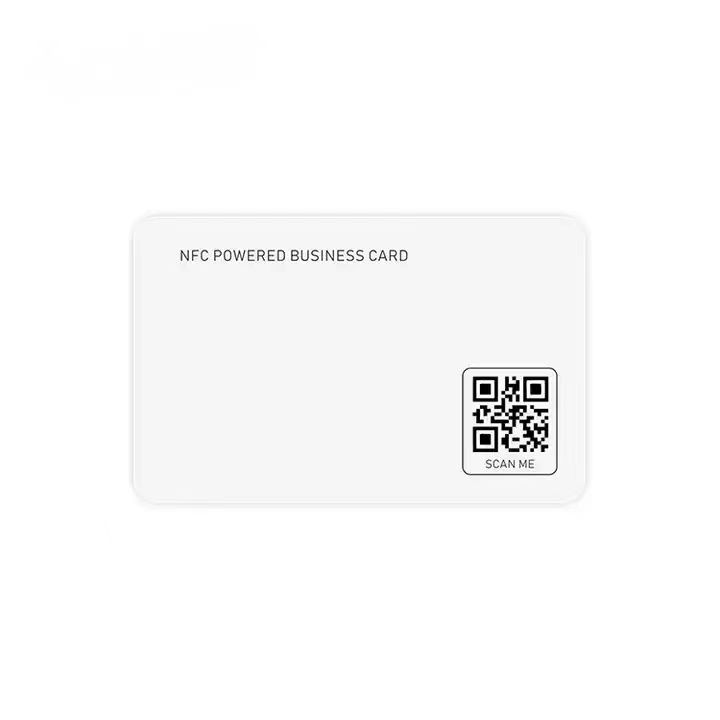 Cartão de visita digital NFC NTAG 215 NTAG 216 preto fosco para mídias sociais