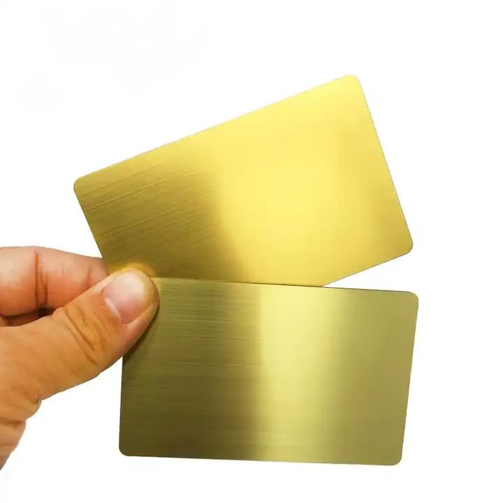 Cartões de visita personalizados com chips RFID NFC sem contato, preto fosco e metal