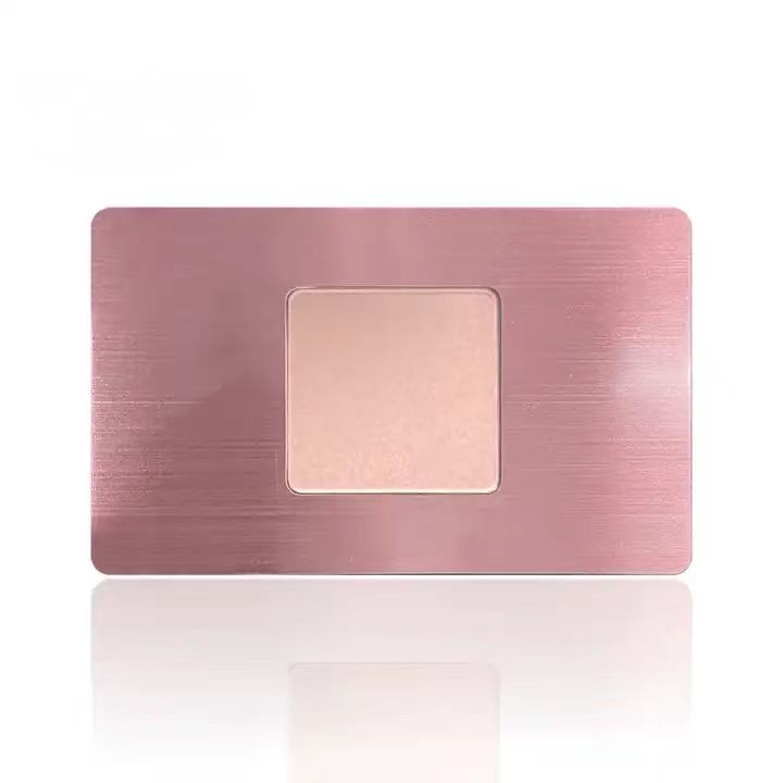 Cartões de visita de metal com chips RFID NFC sem contato personalizados de luxo