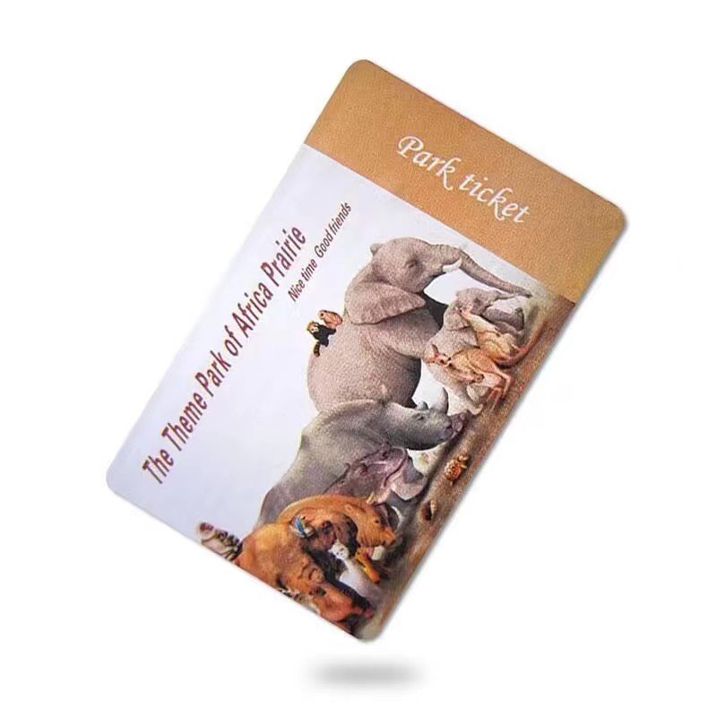 Bilhete de papel RFID personalizado para ônibus/trem/zoológico Bilhete de transporte NFC