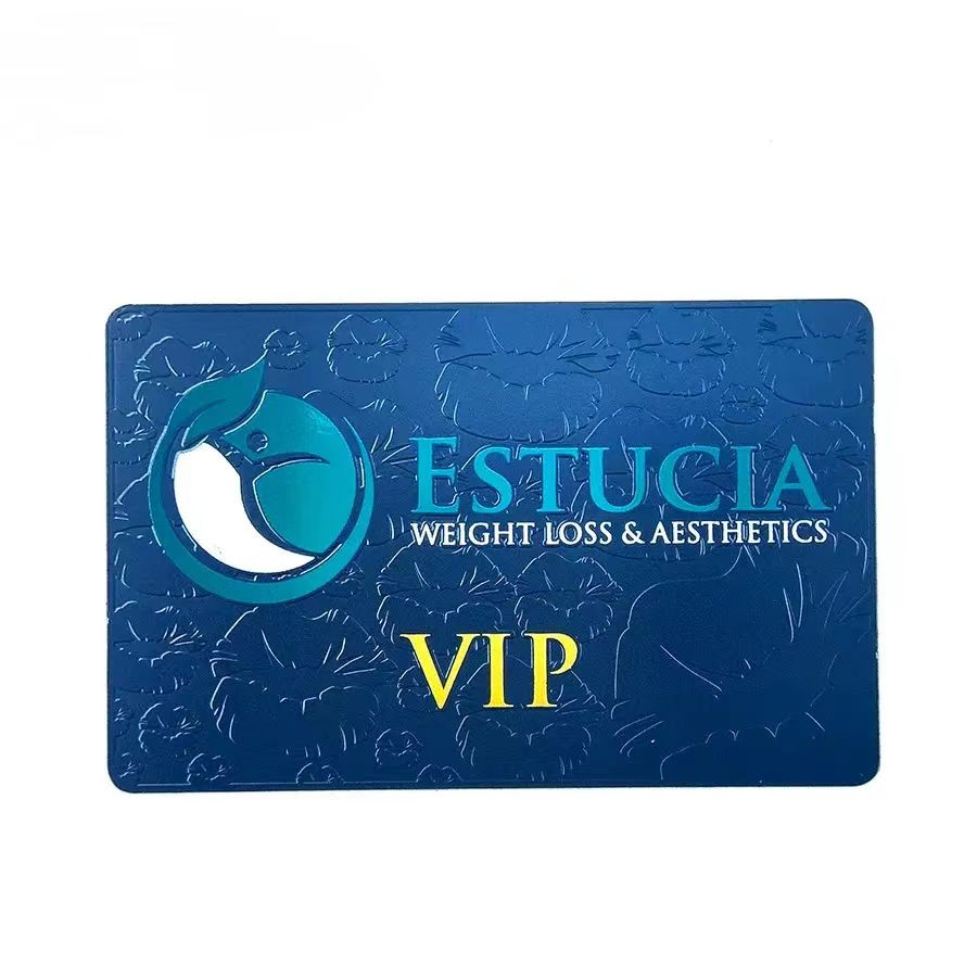 Cartões de visita de metal com chips RFID NFC sem contato personalizados de luxo