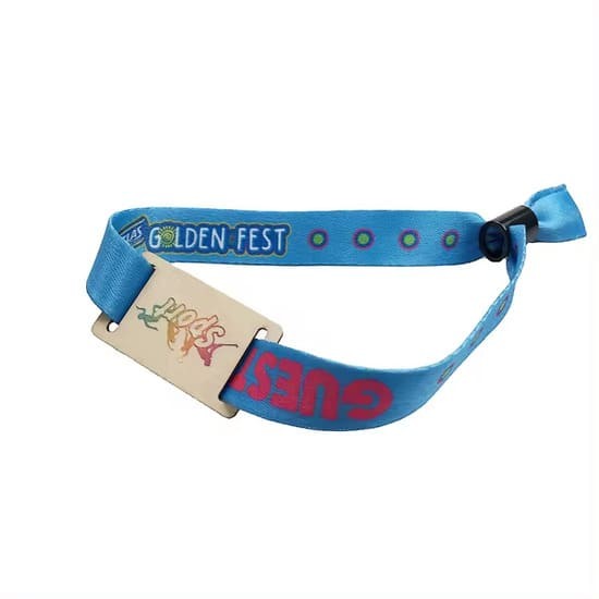 Pulseira RFID RPET ecológica de 13,56 MHz com logotipo personalizado para festivais sem dinheiro