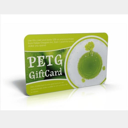 Impressão de logotipo personalizado, material PETG ecológico, cartão de plástico RFID NFC