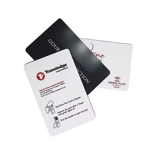Cartão NFC de impressão personalizada 13,56 MHz MF PVC RFID Cartão-chave de hotel