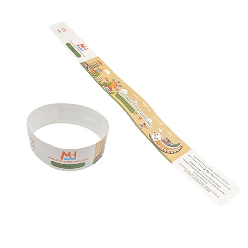 Pulseiras de papel PP com logotipo personalizado promocional à prova d'água para atividades ao ar livre