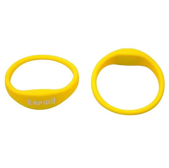 Pulseira de silicone NFC RFID à prova d'água de 13,56 MHz para parque aquático