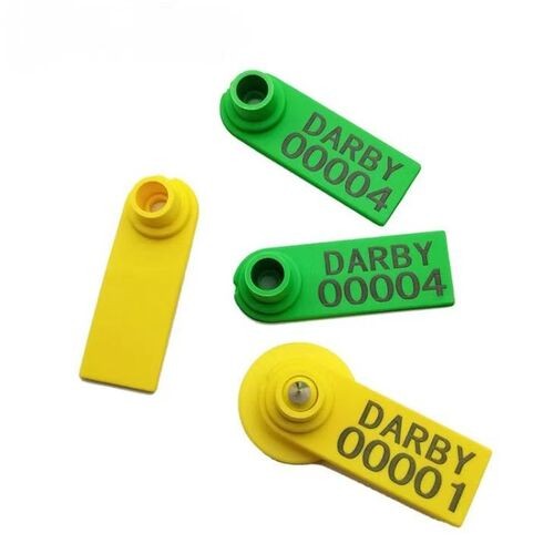 Etiqueta auricular RFID TPU com design inovador e dividido para monitoramento de gado, porcos, cavalos e animais de fazenda
