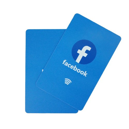 Cartão de PVC RFID programável personalizado para mídia social NFC Google Review Card