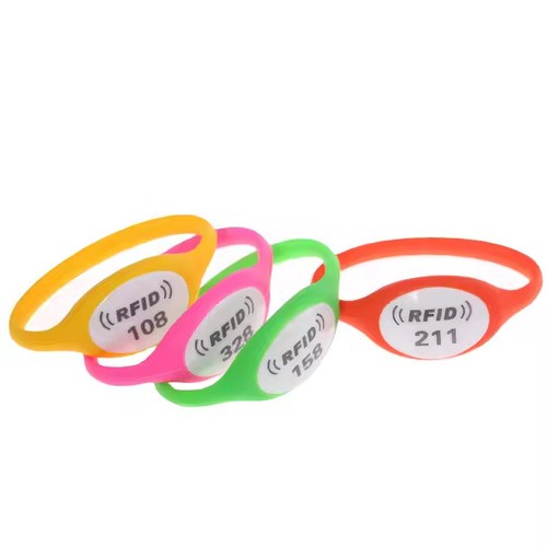 Pulseira NFC programável à prova d'água, pulseira de silicone RFID reutilizável para controle de acesso