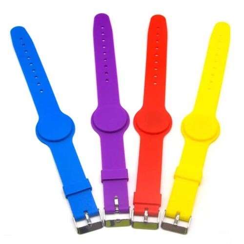 Pulseira de silicone ajustável à prova d'água de 13,56 MHz personalizada para ingressos de eventos